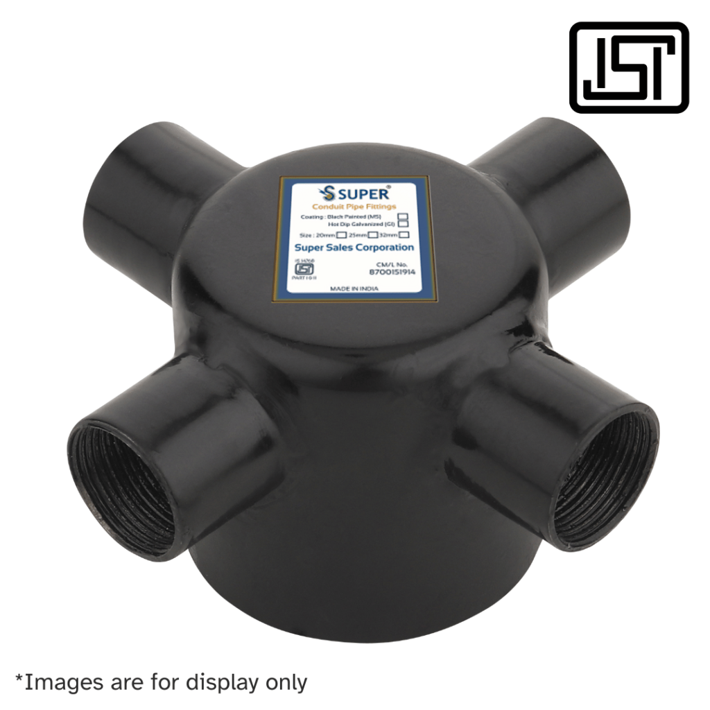 Deep Junction Box – Black - Super Conduits
